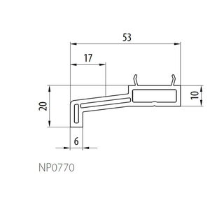 Salamander NP0770 Fensterbank aussen 53mm