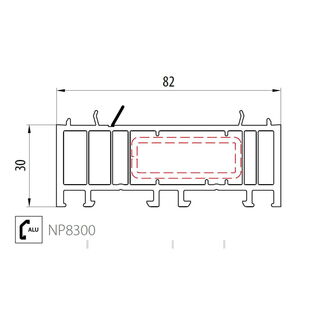 Salamander NP8300 Rahmenverbreiterung 30mm