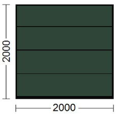 Sektionaltor in Moosgrün RAL-6005