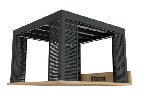 Pergola Terra Aye Zubehör feste Lamellen