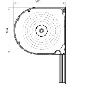 Vorbaurollladen POL extrudiert mit Kastenhöhe 184mm