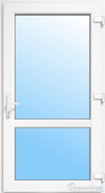 Kunststoff Nebeneingangstür Teltow in weiß