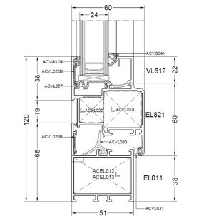 Aluminium kozijnprofiel Econoline