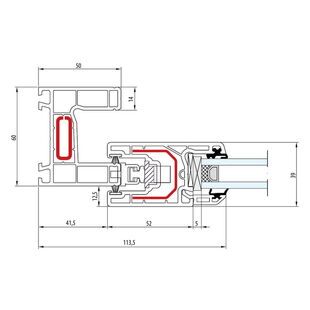 Aluplast Easy-Slide Schiebeflügel - Horizontal