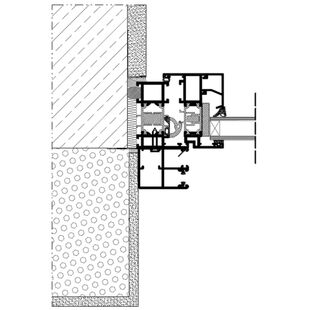 Vorbaurollladen SK MKT Einbaubeispiel 5 Führungsschiene auf Fensterrahmen