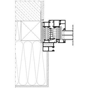 Vorbaurollladen SP-E Einbaubeispiel 1 Führungsschiene