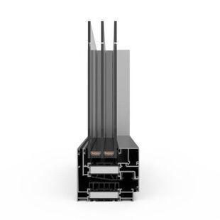 Alufenster Deceuninck Decalu 88 Hidden Profilschnitt