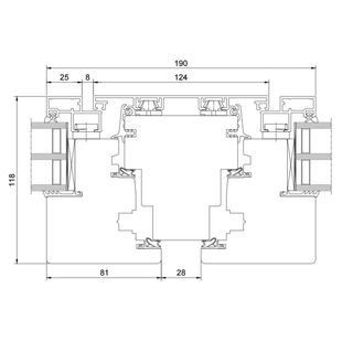 Drutex Duoline 88 Fenster Dreh-Kipp + Dreh-Kipp