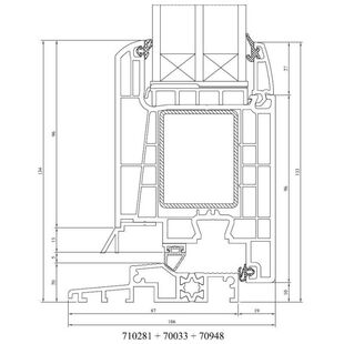 Drutex Iglo Energy Haustürschwelle 20mm nach innen 710281 70033 70948