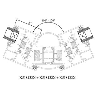 Drutex MB 70 HI Eckverbinder Variabel aussen Detailansicht