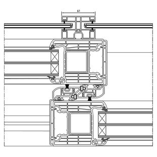 Führungsschiene Beidseitig am IGLO HS Profil