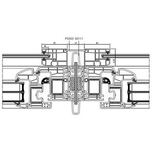 Einseitige Führungsschienen mit staatischer Kopplung 50111 am Iglo Energy Profil