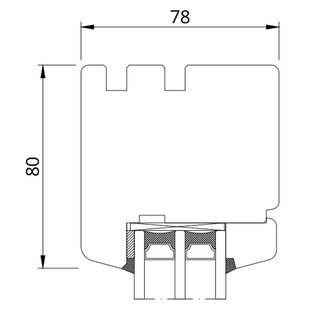 Drutex Softline 78 Festverglasung oben
