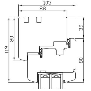 Houtprofiel Softline 88 kozijn met vleugel