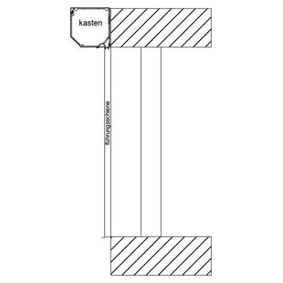 Vorbaurollladen Mauerwerk Montageschema Detail