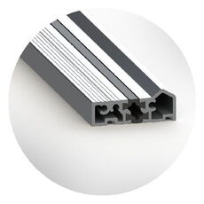 Garagentür Konstruktion mit Alu-Bodenschwelle