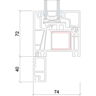 3205 - Anschlussprofil 40 mm