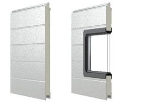 Industrie-Sektionaltor von Krispol mit Paneel aus Aluminium