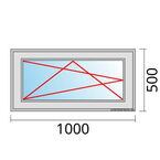 Venstermaat 1000x500mm