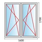 Venstermaat 1600x1700mm