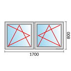 Venstermaat 1700x800mm