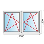 Venstermaat 1800x1100mm