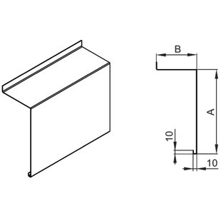 Raffstore PZF Schutzblech F-B15 Typ A