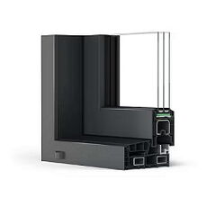 Schiebesystem Rehau SYNEGO SLIDE Profil anthrazit - Profilschnitt