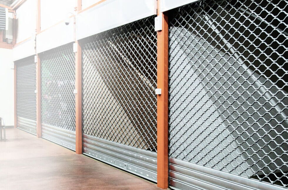 Rollgitter bei Markthallen