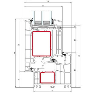 Salamander bluEvolution 92 Tür außen öffnend Classic-Line - 170 820 - 371 040