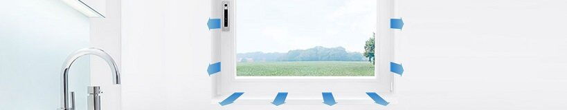 Kunststofffenster mit automatischer Fensterlüftung