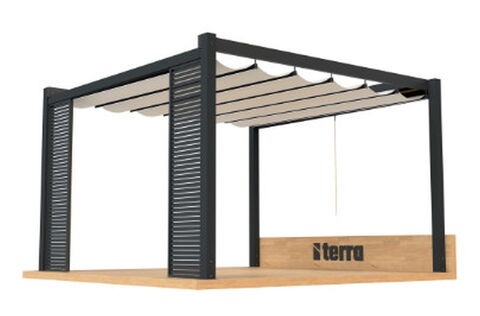 Pergola Terra Zubehör feste Lamellen
