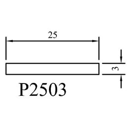 Schemata Flachleiste 25mm Breite