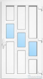 Kunststoff Nebeneingangstür Potsdam in weiß