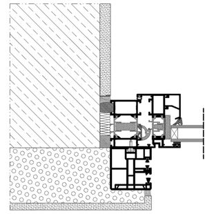 Aufsatzrollladen SKT MKT Einbaubeispiel 3 mit Insektenschutz Führungsschiene