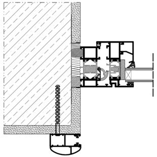 Vorbaurollladen SK Einbaubeispiel 1 Führungsschiene