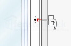 Balkontür Fenstergriff anschrauben