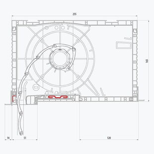 Aufsatzrollladen Decco Thermo Box mit Kastenhöhe 165mm