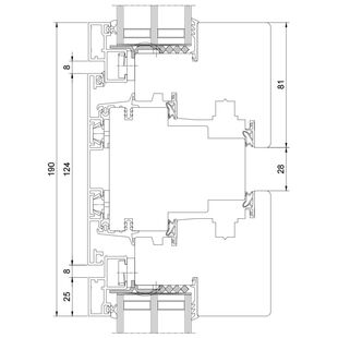 Drutex Duoline 88 Fenster Oberlicht Dreh-Kipp + Dreh-Kipp