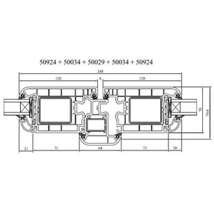 Drutex Iglo 5 Haustür mit Stulp nach außen öffnend
