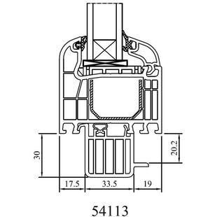 Drutex Iglo 5 Fenster mit Bankanschluss 30mm 54113