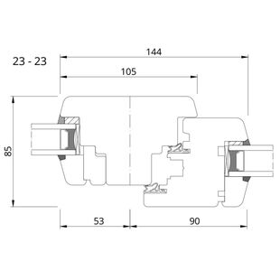 Drutex Softline 68 Fenster Festverglasung Dreh-Kipp