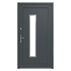 Voordeur in eisenglimmer grijs