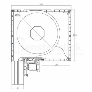 Aufsatzrollladen Expert XT mit Kastenhöhe 220mm
