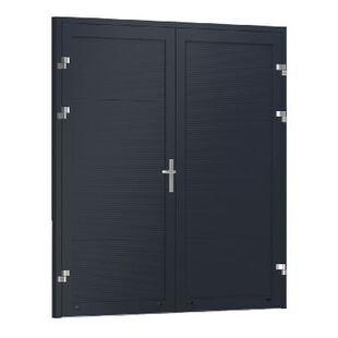 Garagentür 2-flügelig Krispol RM V-Profilierung