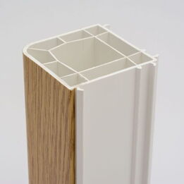 Eckkopplung 90° aus Kunststoff für Iglo 5 in Dekor Eiche Natur 50122