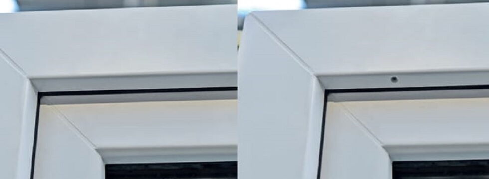 Kunststofffenster mit und ohne Dekompressionsbohrungen