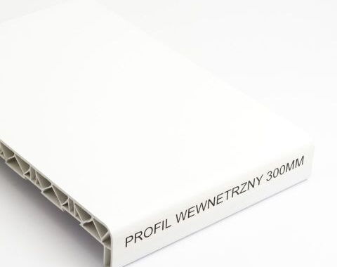 Innenfensterbank aus PVC in Weiß mit 300mm Dicke