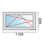 Venstermaat 1100x600mm