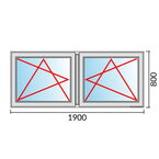 Venstermaat 1900x800mm